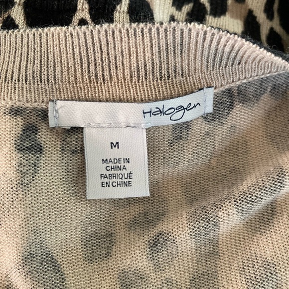 Halogen Animal Print Cardigan Medium - Picture 7 of 8
